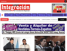 Tablet Screenshot of diariointegracion.com